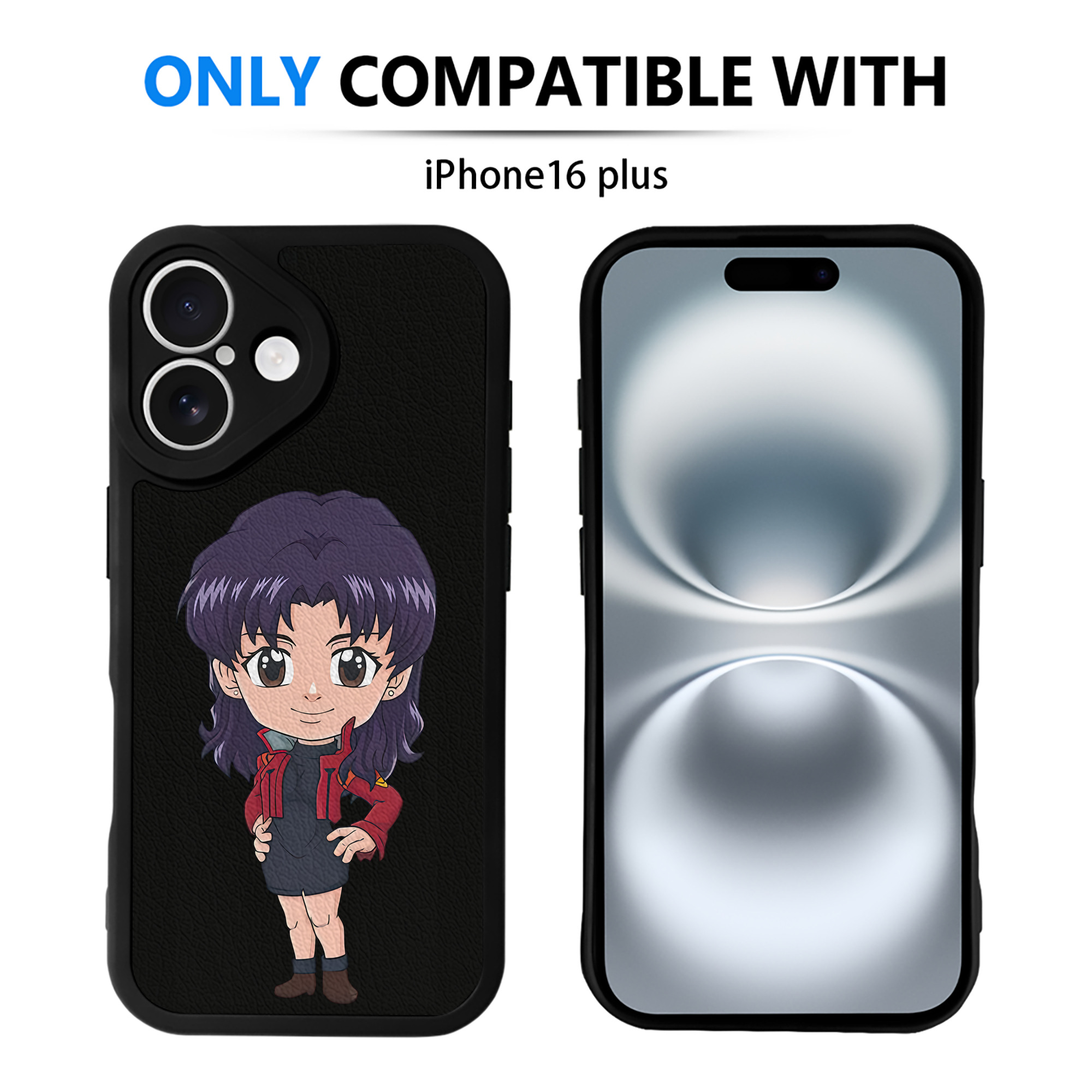 （画像用） EVA 新世紀エヴァンゲリオン 【iPhone 16シリーズ対応】シリコンスマホケース（レザー調） 材質：シリコン